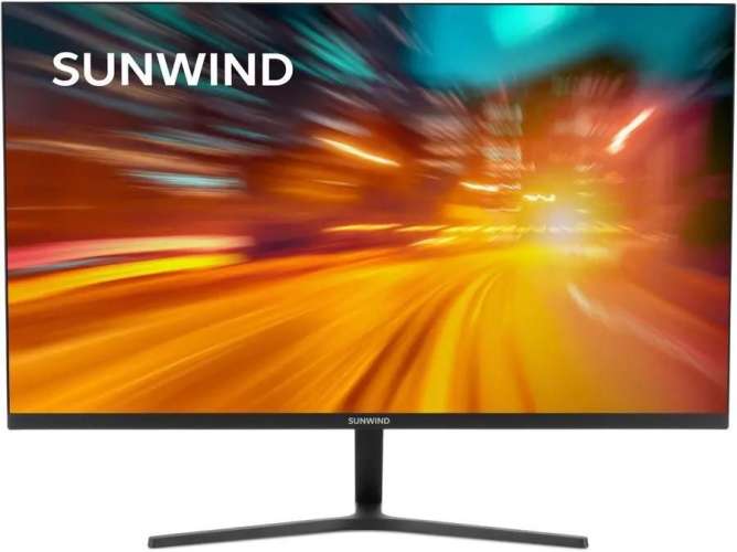 23.8" Монитор SunWind SM-24FI401,  1920x1080,  IPS,  180Гц,  1хHDMI,  1хDP,  черный [sm24sg01]